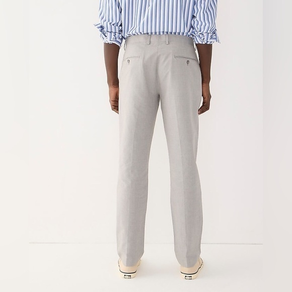 J Crew Ludlow Slim-fit unstructured suit pant in Irish cotton-linen AU429 - Picture 4 of 6